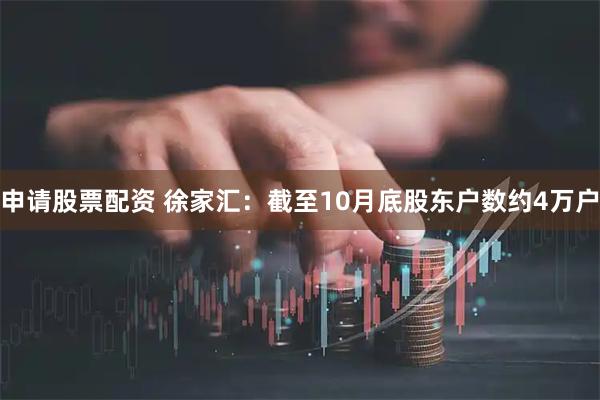 申请股票配资 徐家汇：截至10月底股东户数约4万户